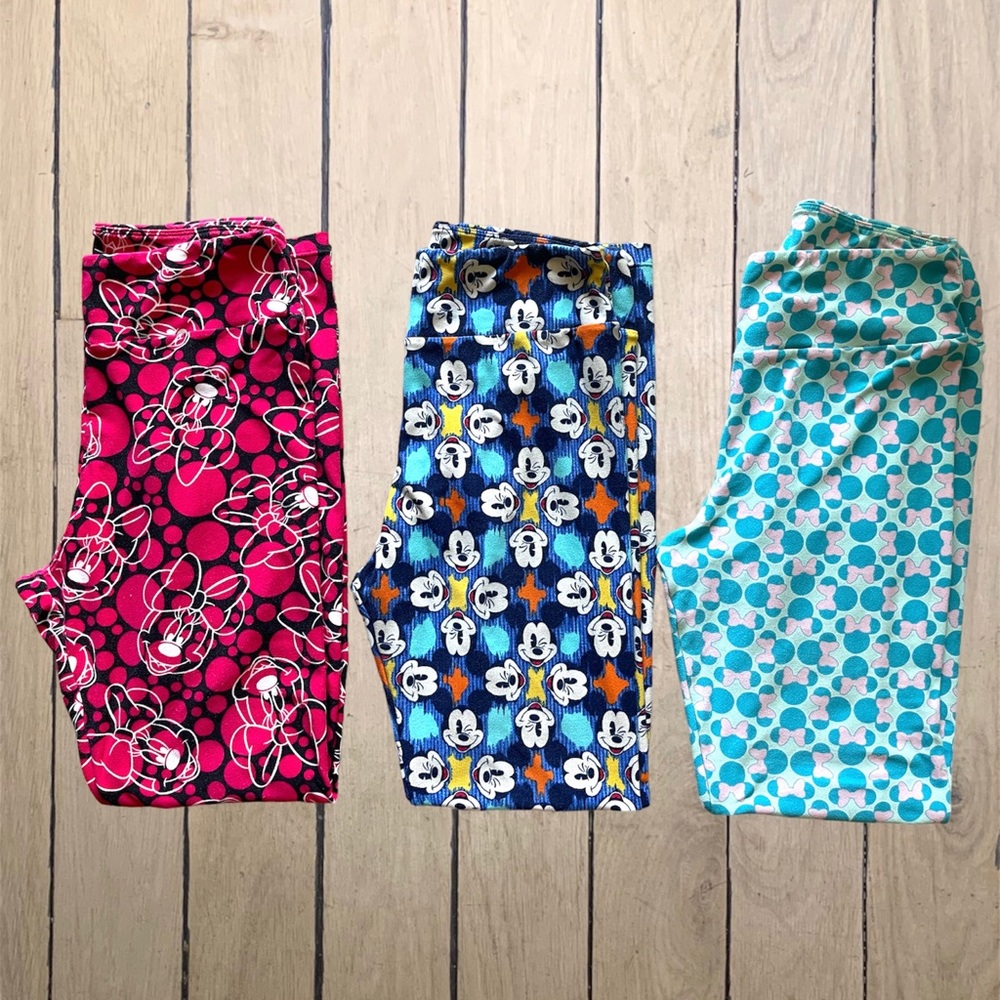 LuLaRoe x Disney Mickey & Minnie Mouse Legging Bundle